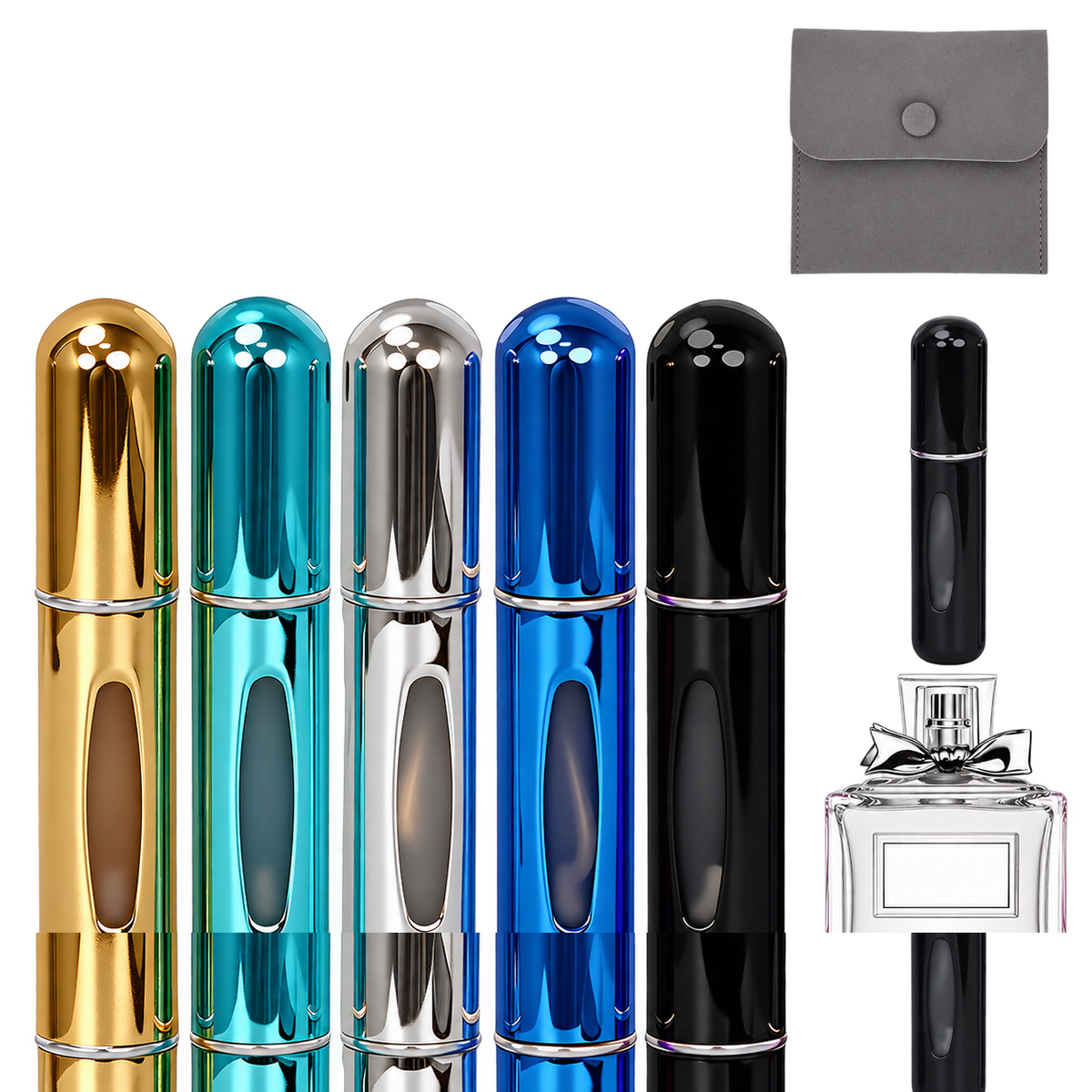 Refillable perfume atomizer